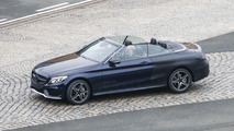 Mercedes C-Class Convertible spy photo