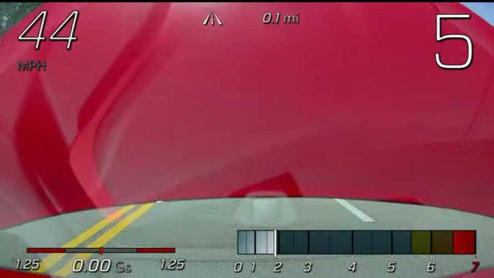 Dash Cam Catches Corvette C8 Hood Flying Open While Driving