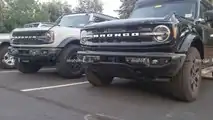 Ford Bronco Sasquatch - Frontale a confronto