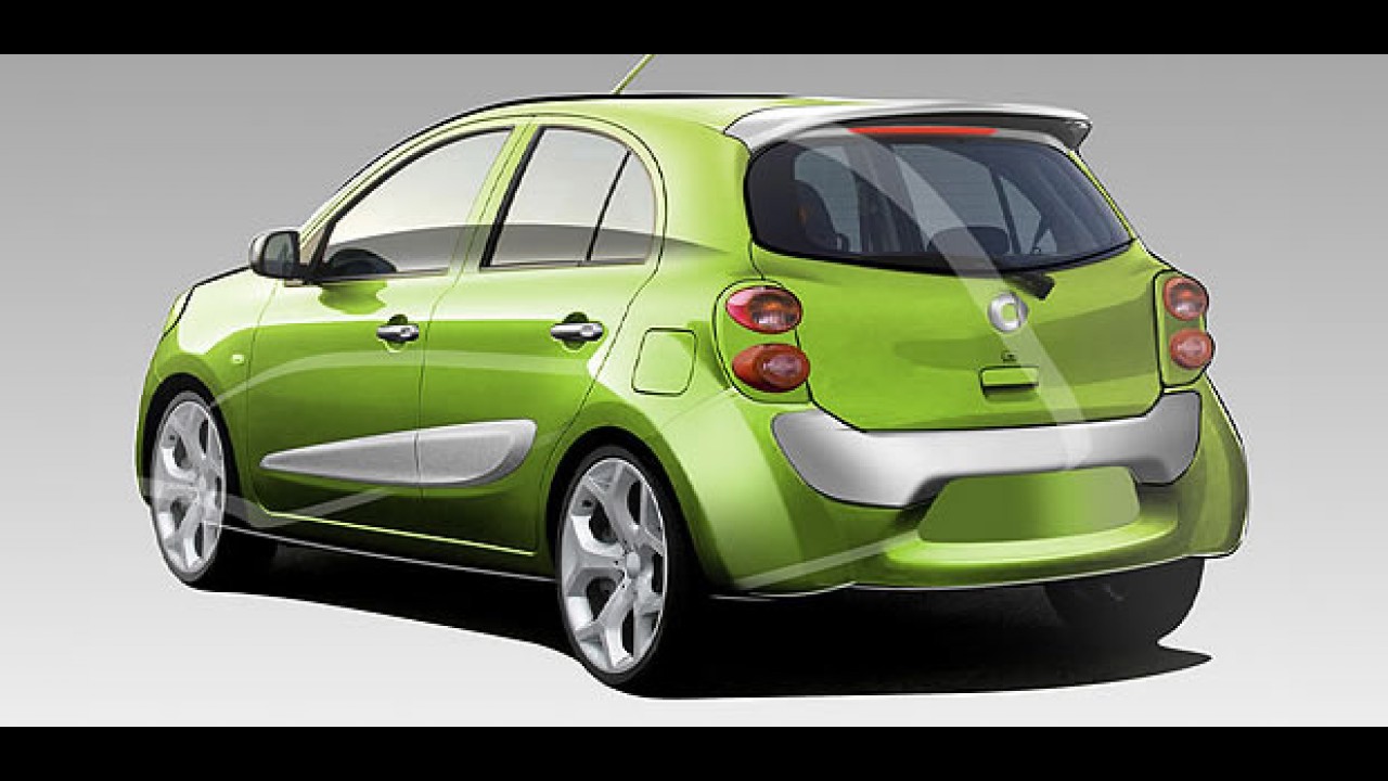 Smart anuncia hatch quatro portas criado em parceria com a Nissan