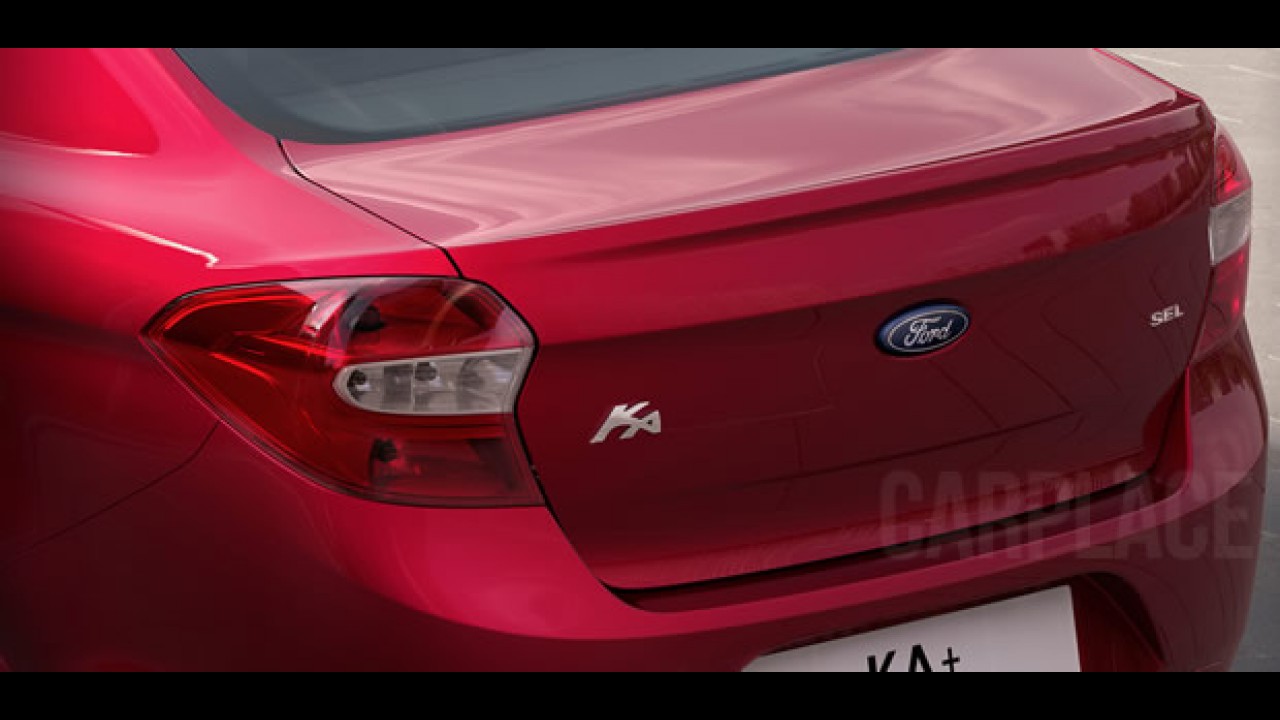 Ford divulga nova imagem e confirma batismo Ka+ para versão sedã do compacto