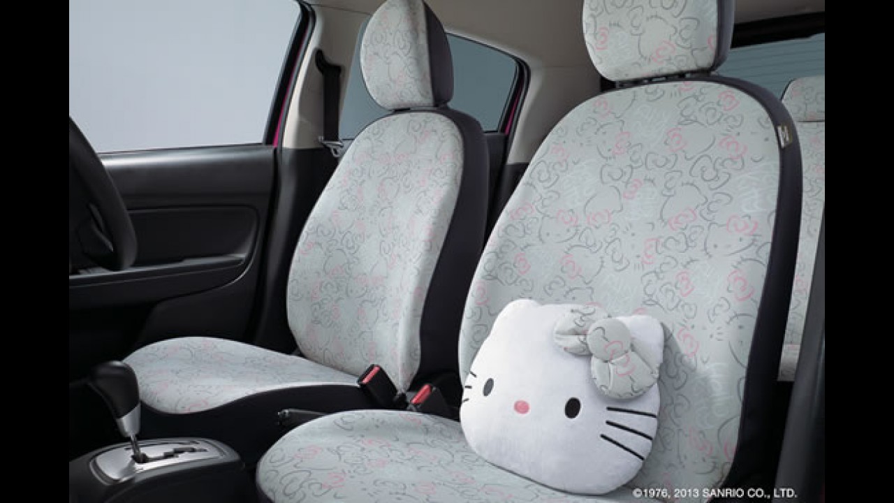 Exclusivo do Japão, Mitsubishi Mirage Hello Kitty tem até laço nas calotas