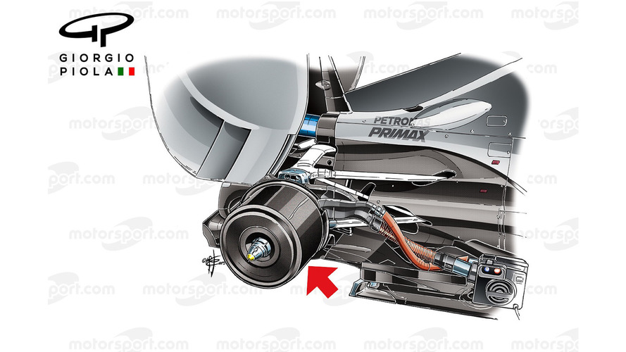 Mercedes brake heater, carbon casing