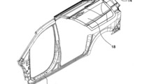 Hyundai gullwing minivan door patent