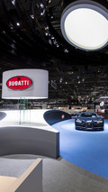 Bugatti stand at the 2017 Geneva Motor Show