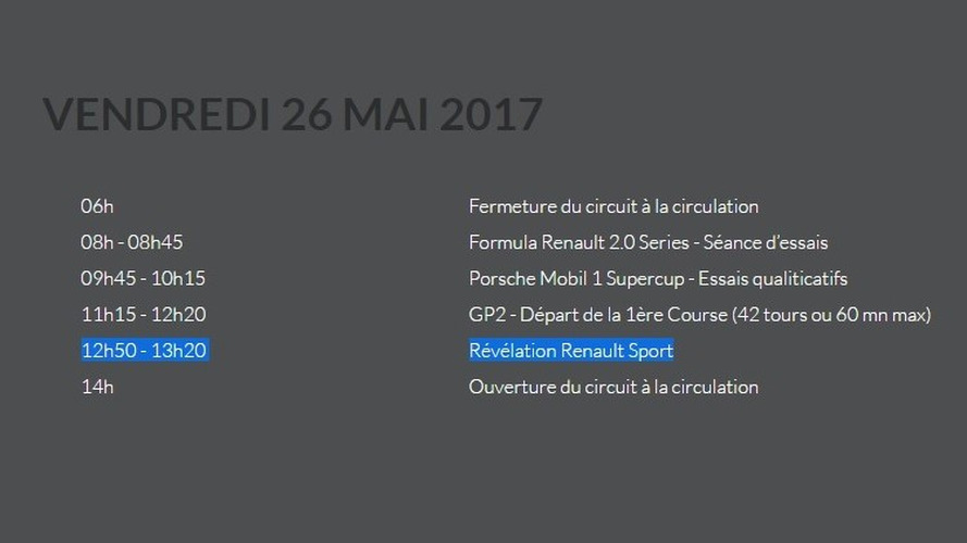 2018 Renault Megane RS muhtemel tanıtım