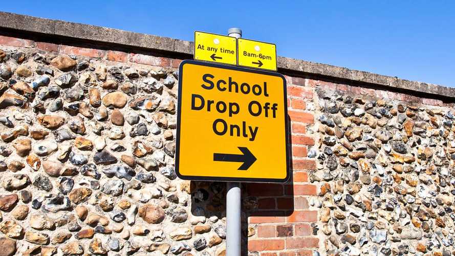 School parking sign