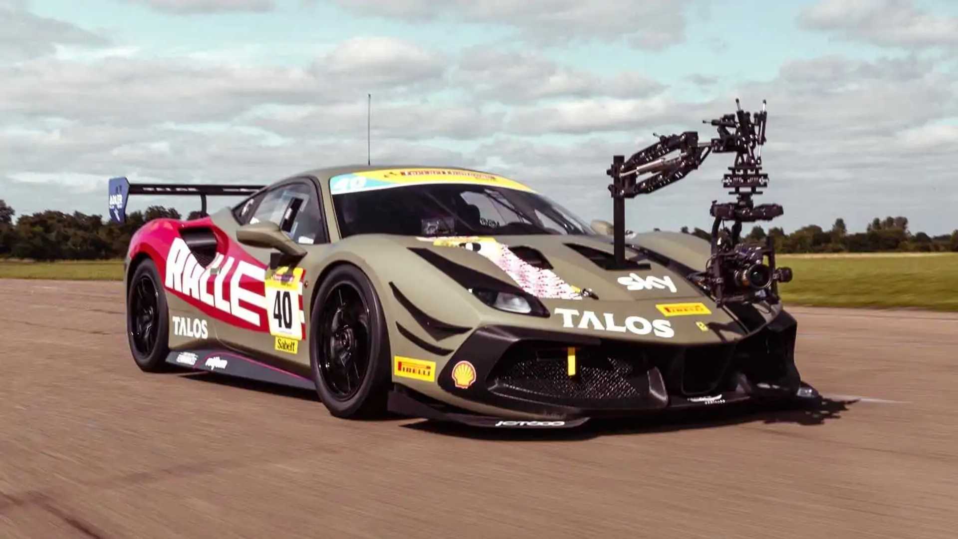 Ferrari 488 challenge cámara vista frontal del coche