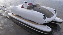 Le barche a forma di auto storiche di Floating Motors