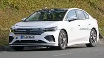Volkswagen Aero B EV Sedan Front View Spy Photo