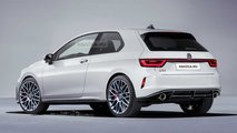 2021 VW Golf GTI rendered with Mk1 cues