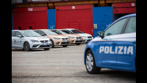 Seat Leon della Polizia in pista a Franciacorta