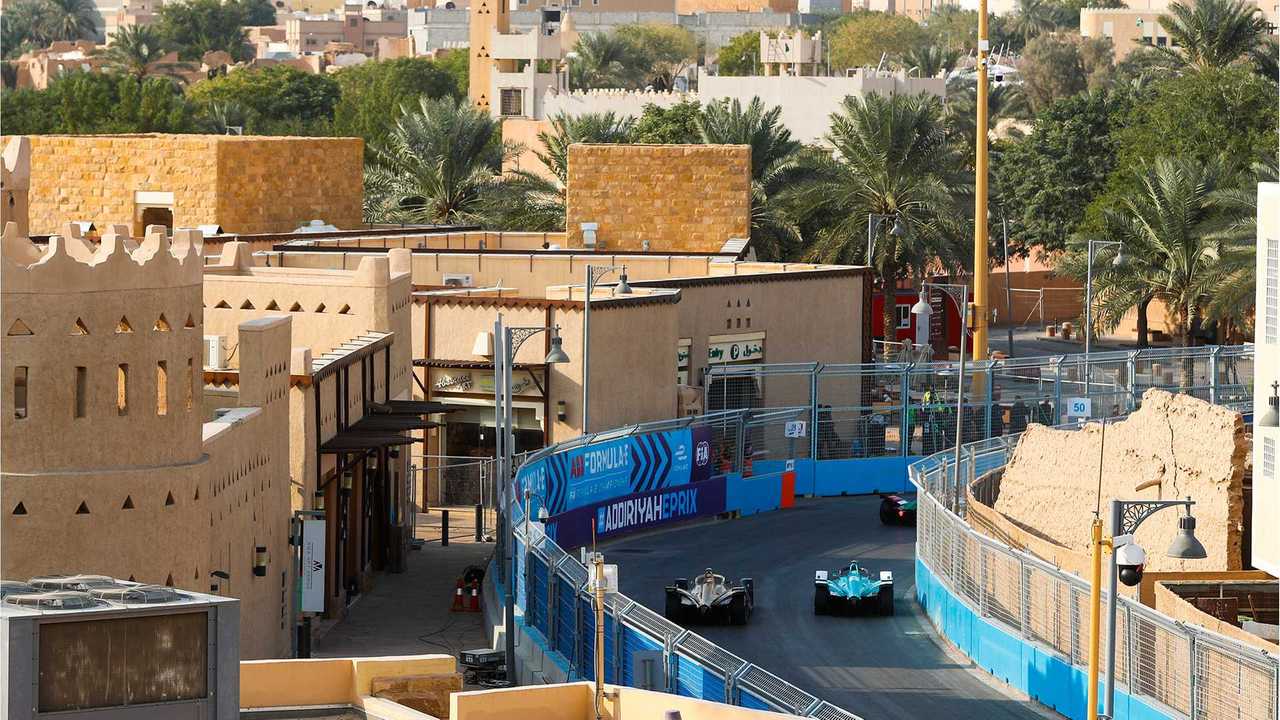 The Ad Diriyah eprix at Riyadh Street Circuit on December 14, 2018.