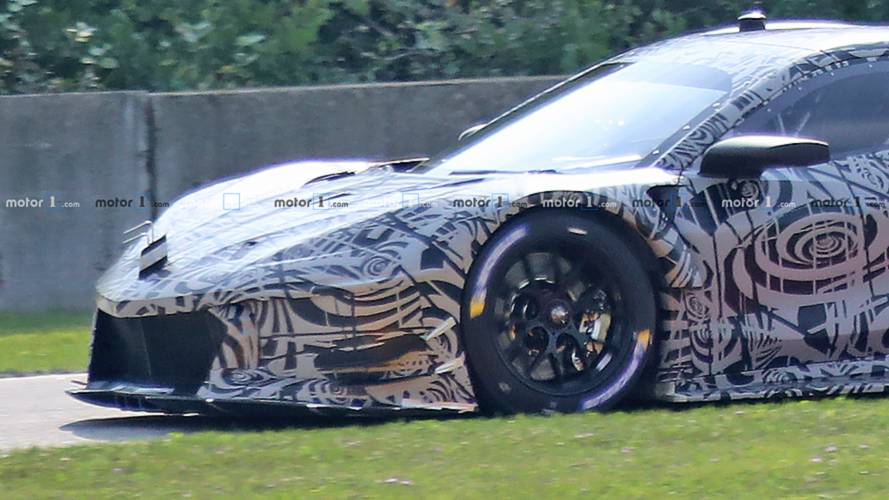 Mid-engine Corvette C8.R Race Car Spy Photos