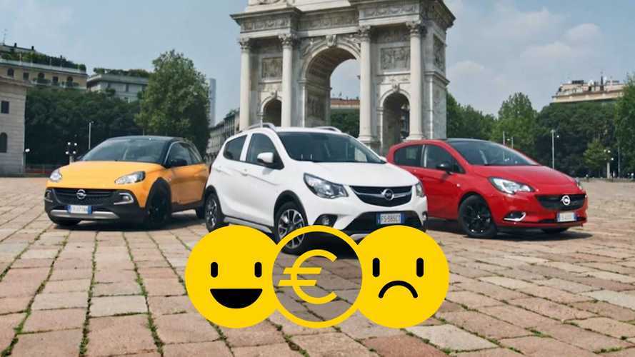 Promozione Opel gamma city car, perché conviene e perché no