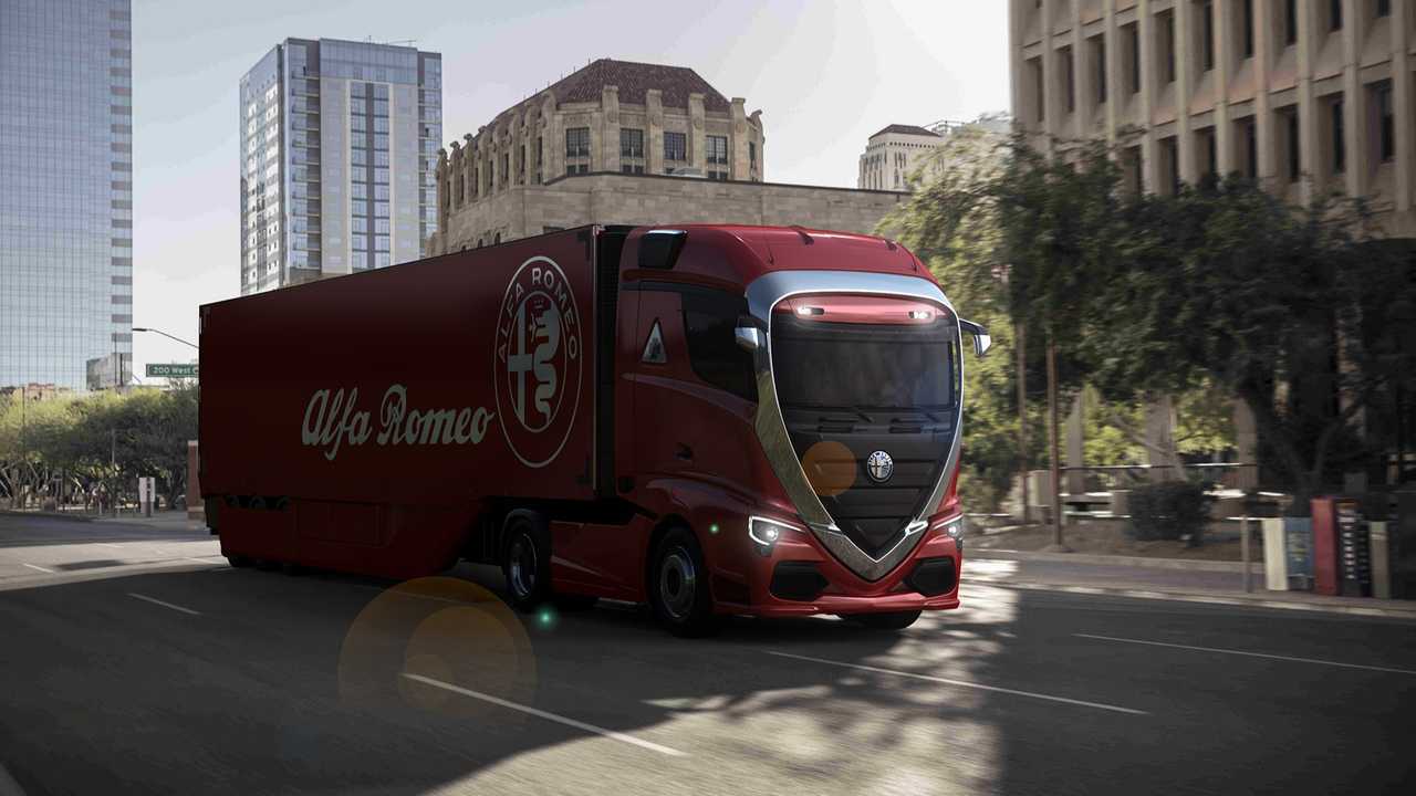 Projeção caminhão Alfa Romeo