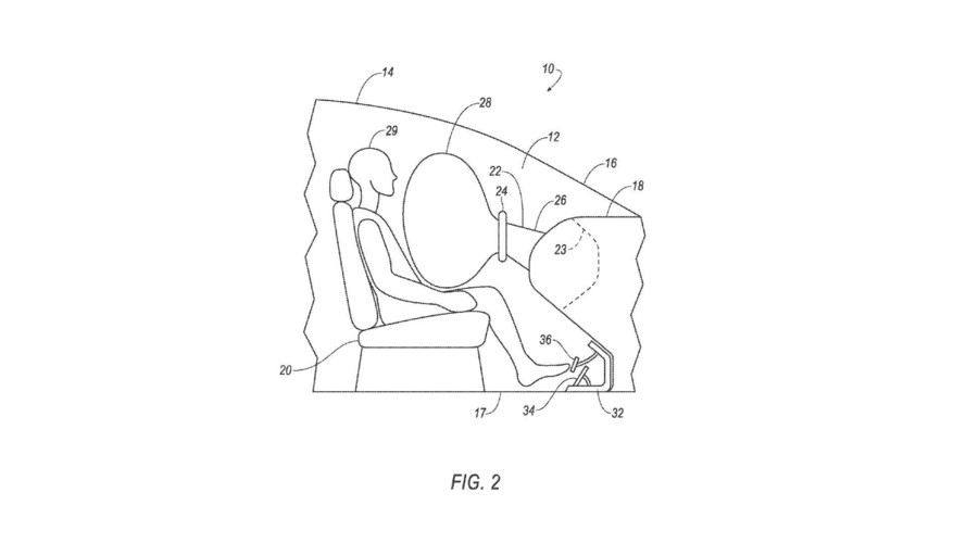 Ford Steering Wheel Pedal Patent