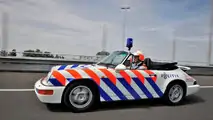 Netherlands Police Forces drove Air Cooled Porsche