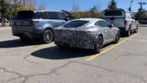 Makyajlı 2020 Jaguar F-Type'ın Casus Videosundan Ekran Görüntüleri