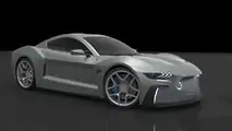 Electric Mustang Fan Rendering