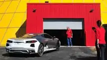 Chevrolet Corvette C8 prototype at the National Corvette Museum