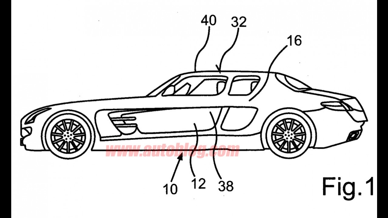 Mercedes-Benz registra desenhos de um possível SLS AMG de quatro portas