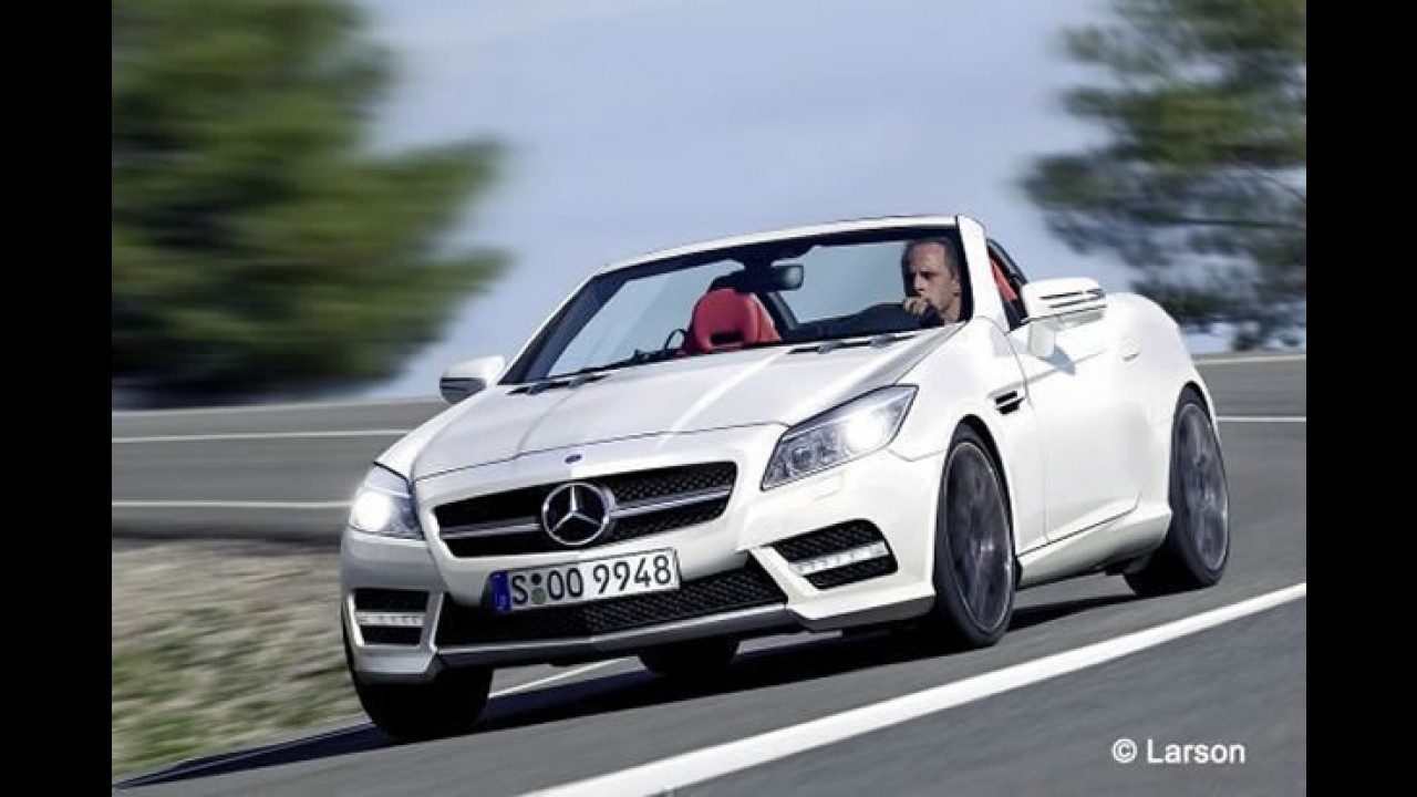 Mercedes-Benz em ação: Surgem projeções dos novos SLK 2011 e Classe A 2012