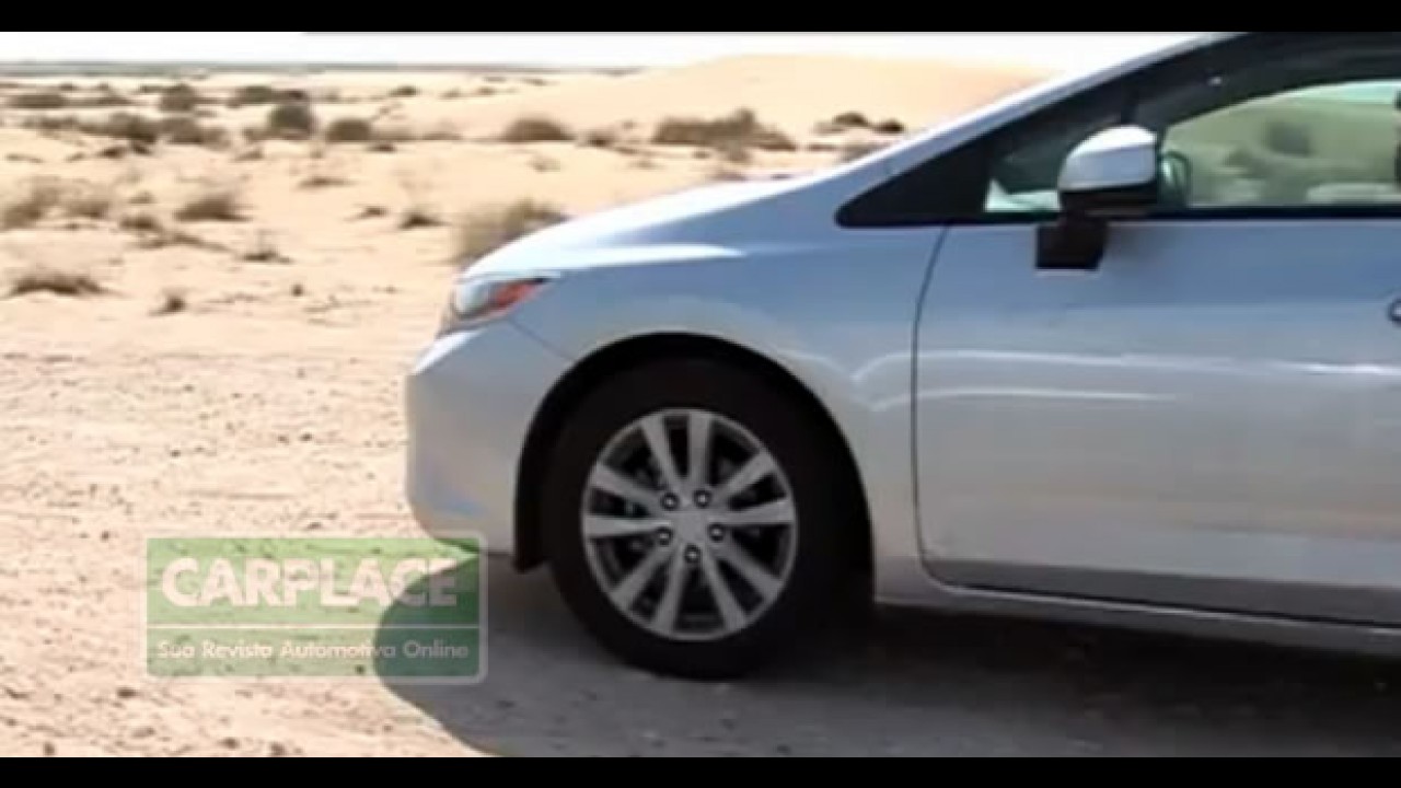Novo Honda Civic 2012 é flagrado com pouco disfarce! Fotos e Vídeo