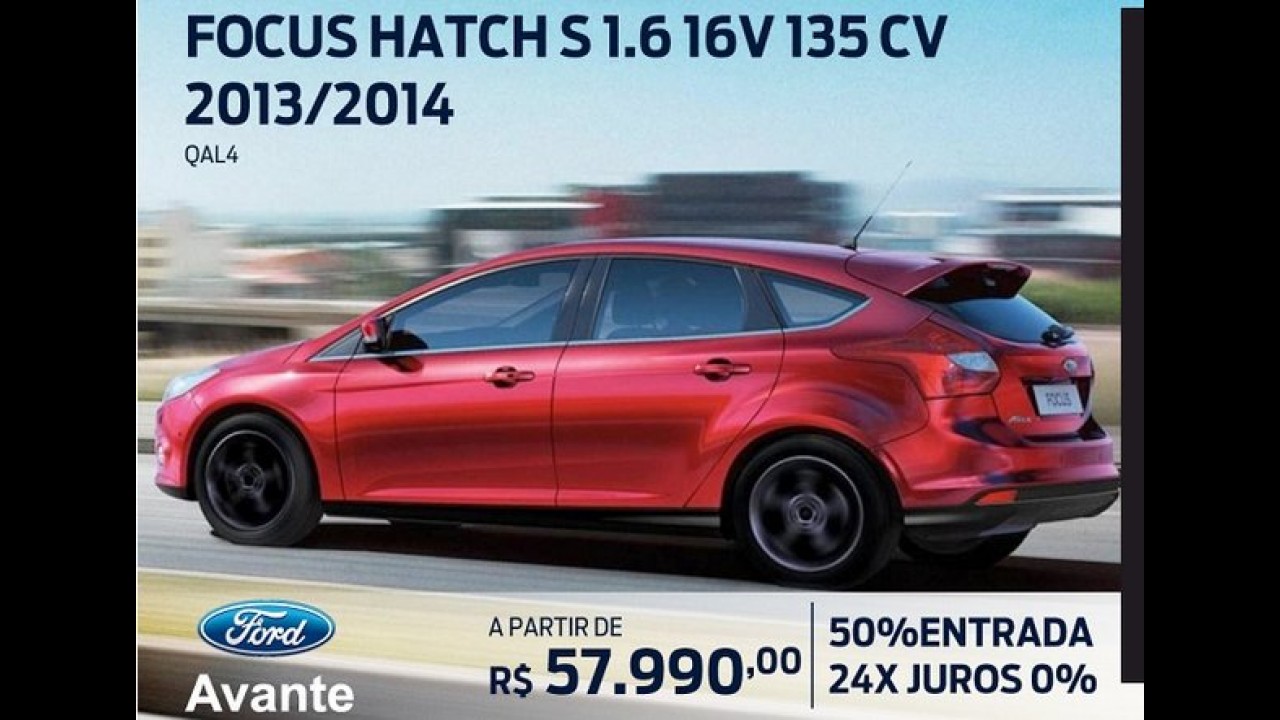 Baixou: Focus Hatch S 1.6 é vendido por R$ 57.990 em SP