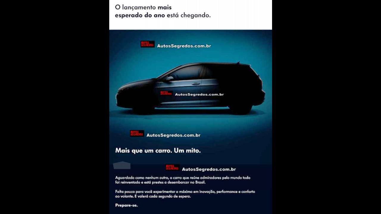Agora vai: VW confirma chegada do novo Golf ao Brasil por mala direta a clientes