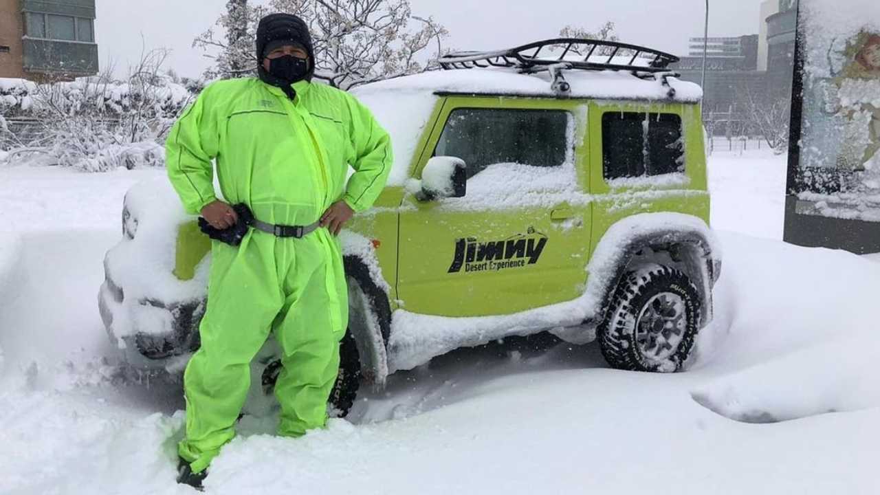 Suzuki Jimny en la nevada