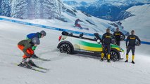 Jamaikas Bobteam trainiert mit einem Mini Cabriolet