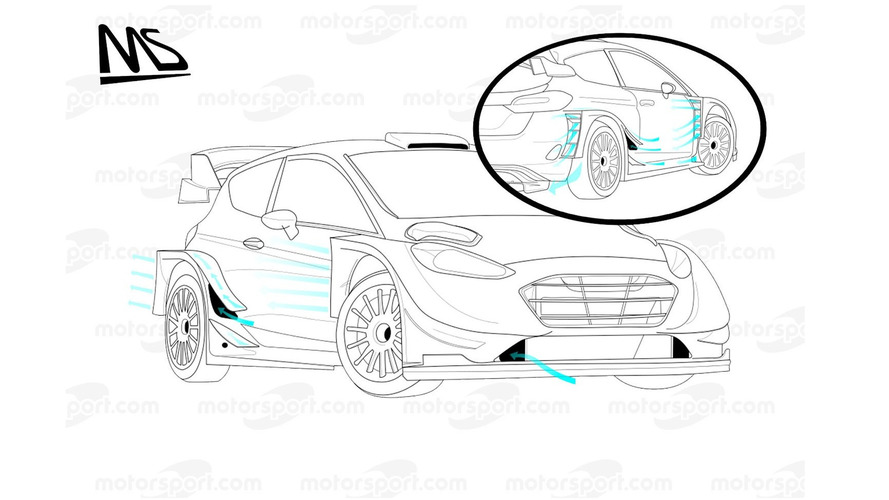 Ford Fiesta WRC 2017 streamlines detail