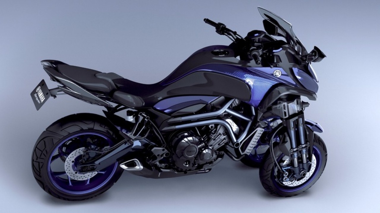 Insólita, Yamaha MT-09 de três rodas deverá ser lançada em 2018