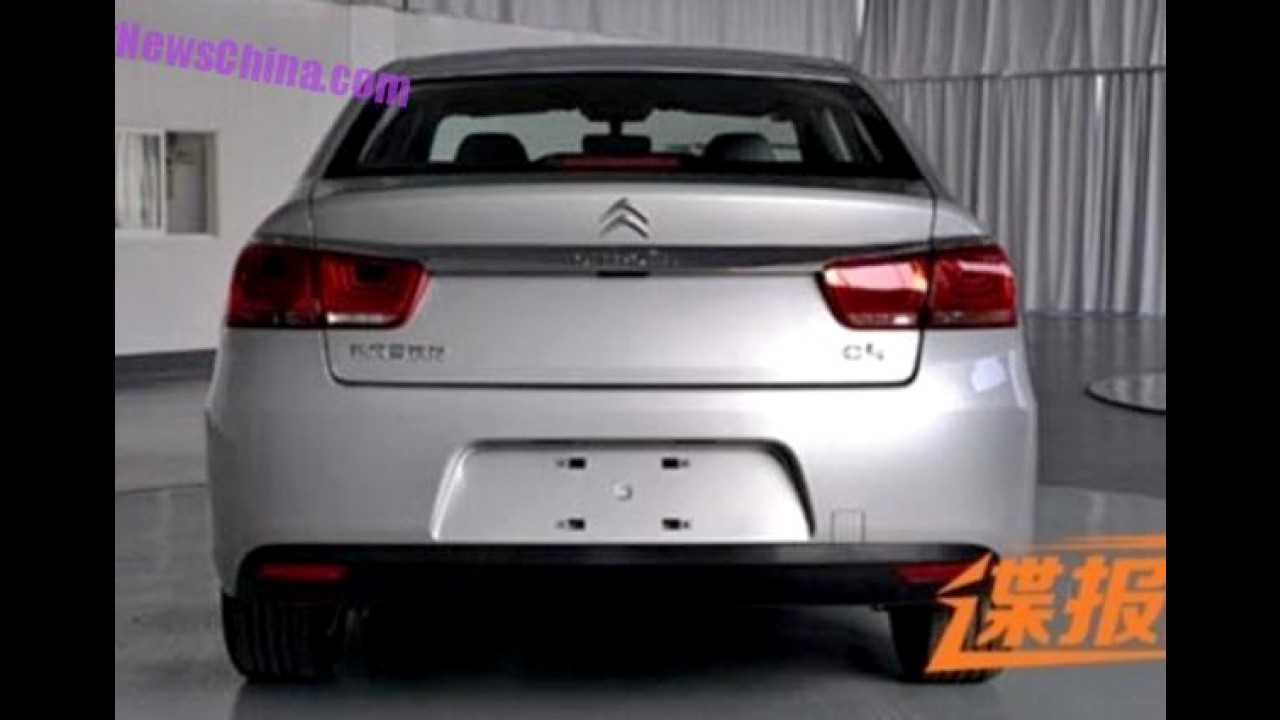 Flagra: novo Citroën C4 sedan está pronto para o lançamento na China