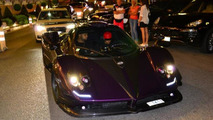 Lewis Hamilton driving his one-off Pagani Zonda 760 LH in Monaco