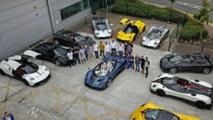 Pagani convoy to Goodwood
