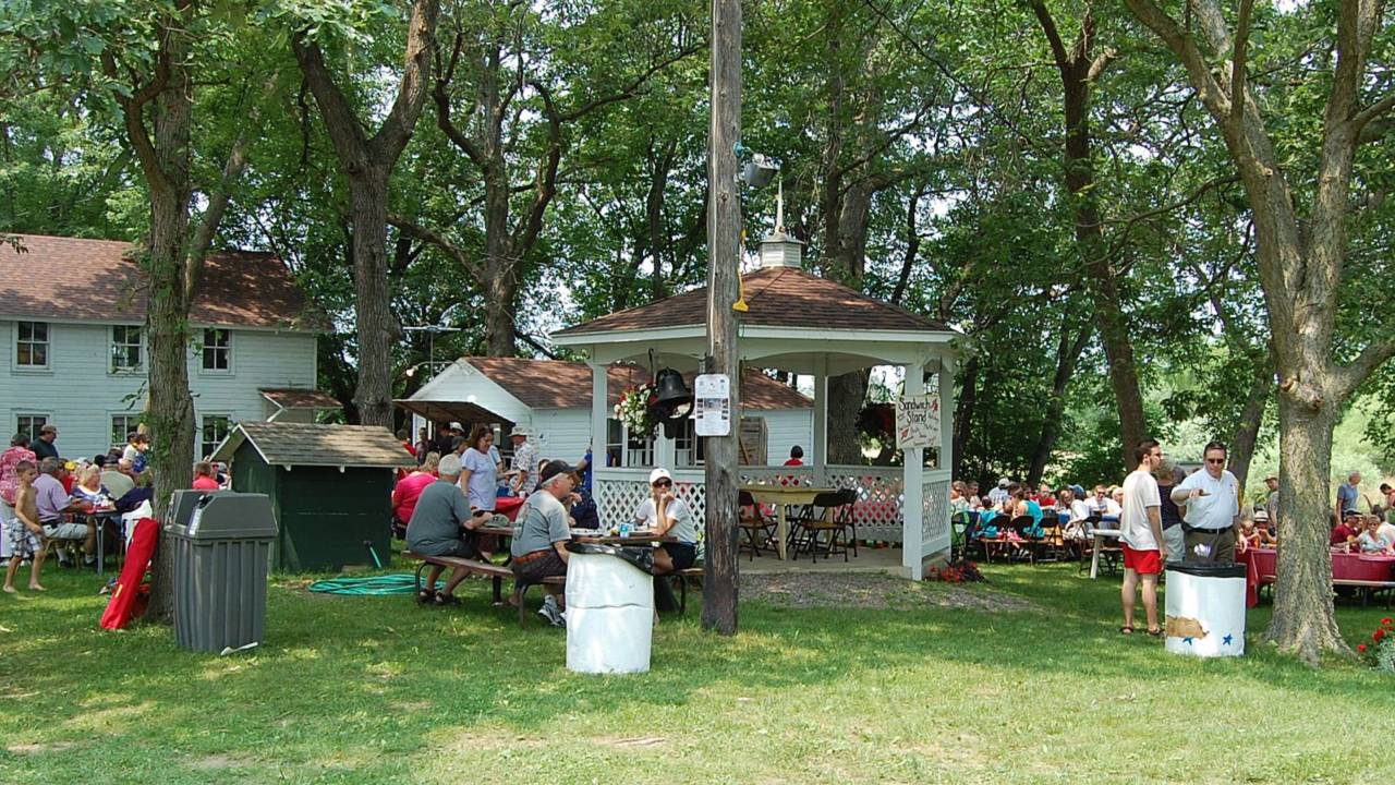 Nothing tops off a Fourth of July parade like an old-fashioned chicken BBQ in the park.