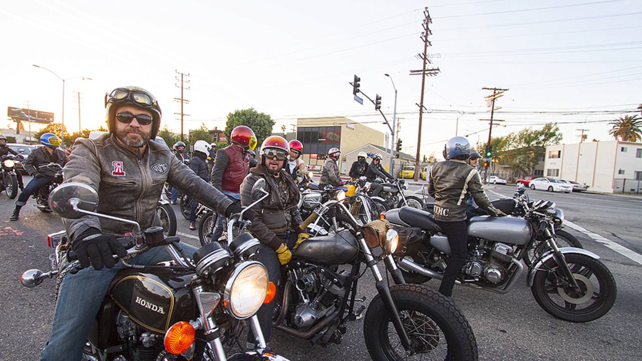 The Venice Vintage Motorcycle Club were cool dudes.