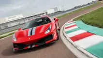 Ferrari 488 Pista, prova sul circuito di Fiorano