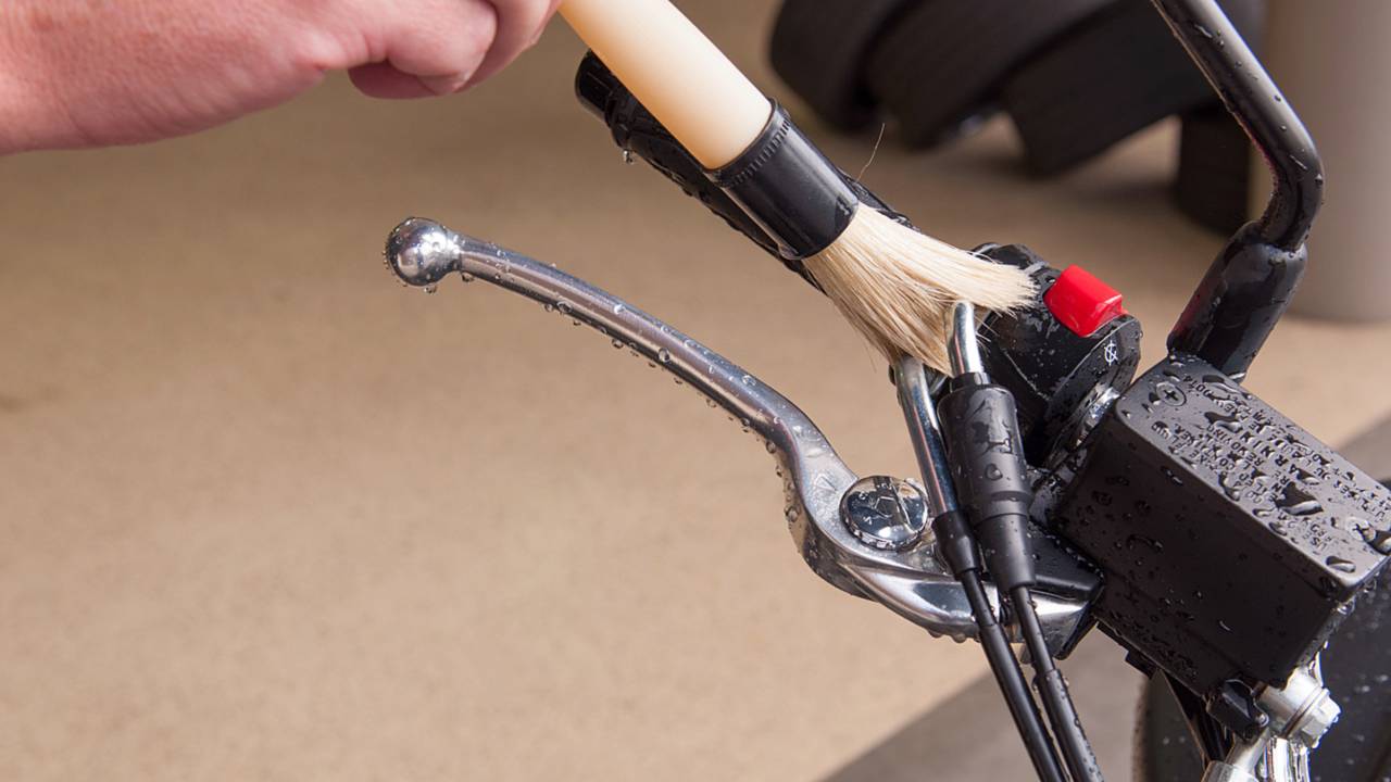 Detail brushes are the key to getting into hard-to-reach areas.