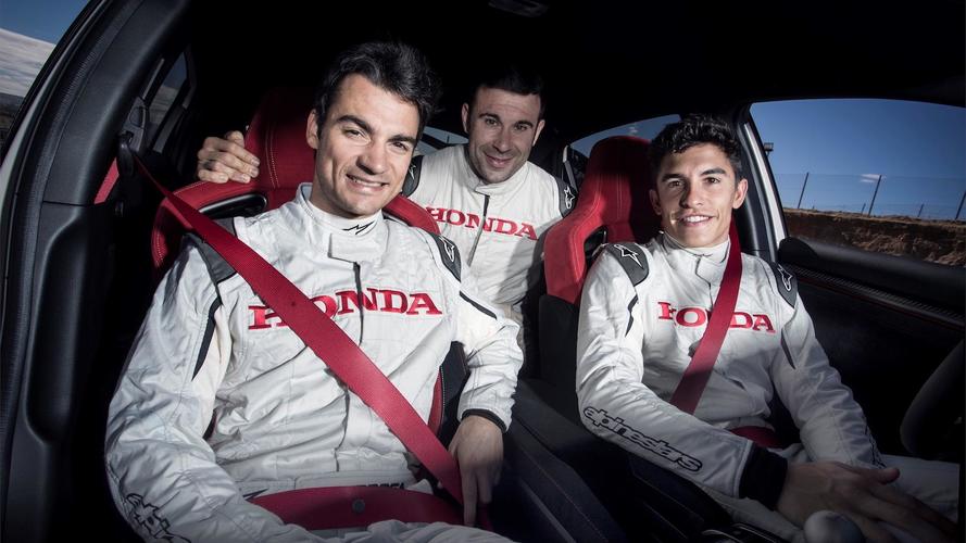 Honda Civic Type R y pilotos HRC