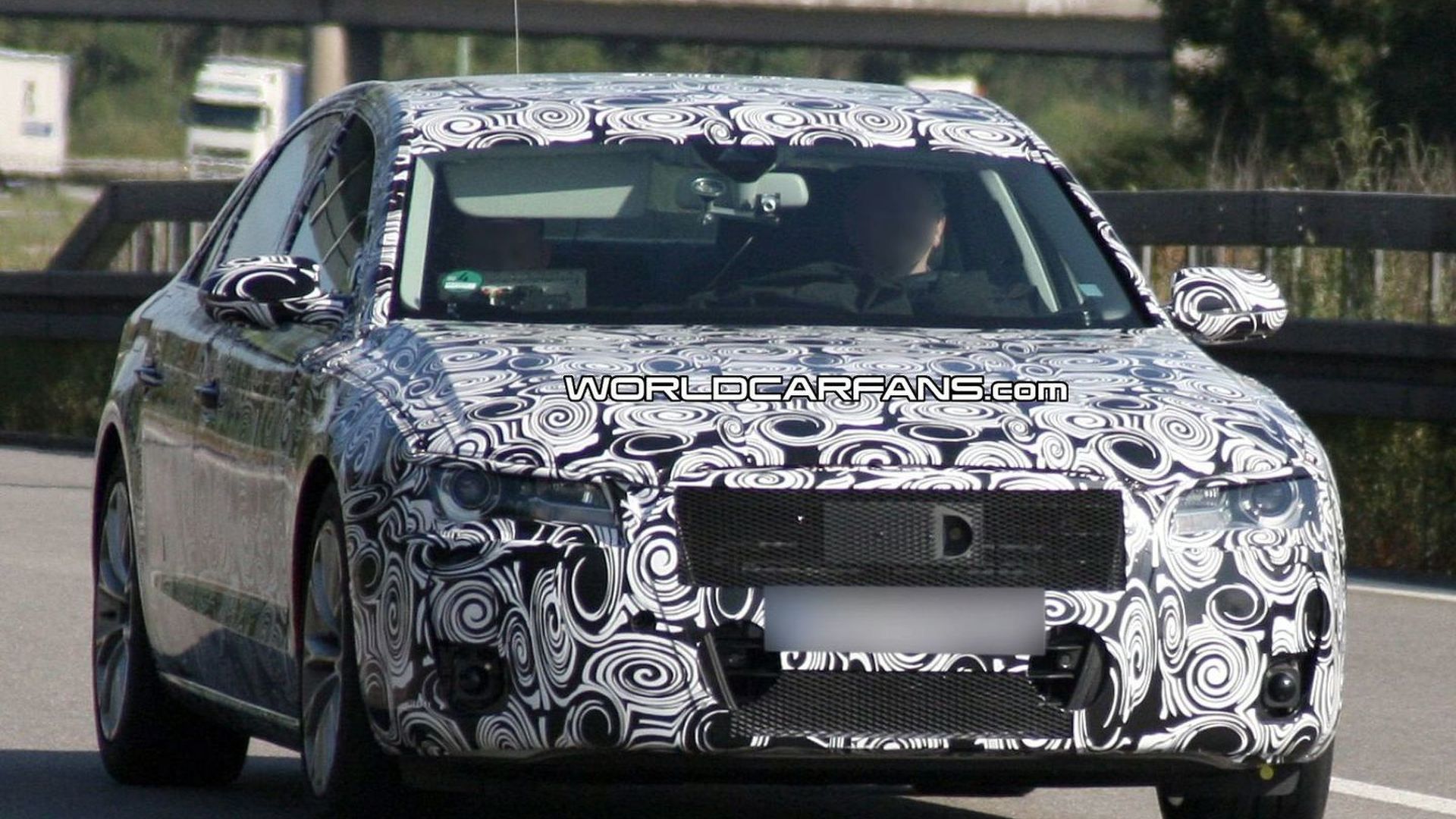 2011 Audi A8 Full Body Prototype First Spy Photos