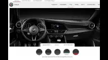 Alfa Romeo Giulia Quadrifoglio, il configuratore USA