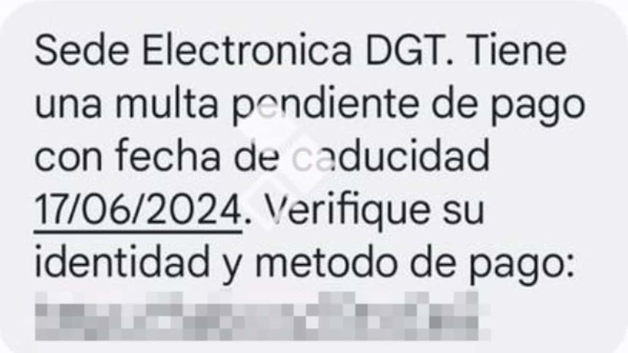 Estafa aviso multa SMS
