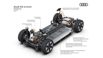 2027 Audi A2 E-Tron camouflaged prototype
