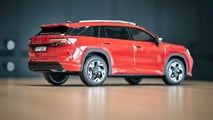 Skoda Kodiaq als Papiermodell im Maßstab 1:10