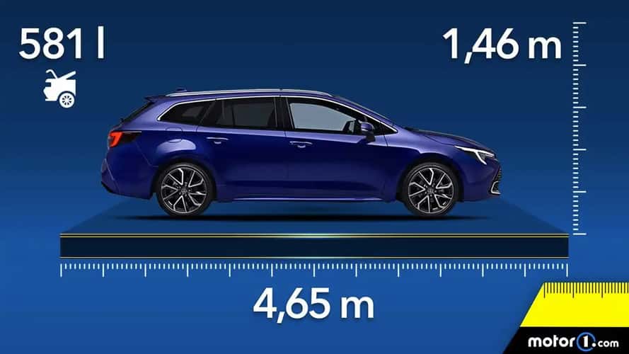Toyota Corolla Touring Sports, medidas y maletero del familiar híbrido