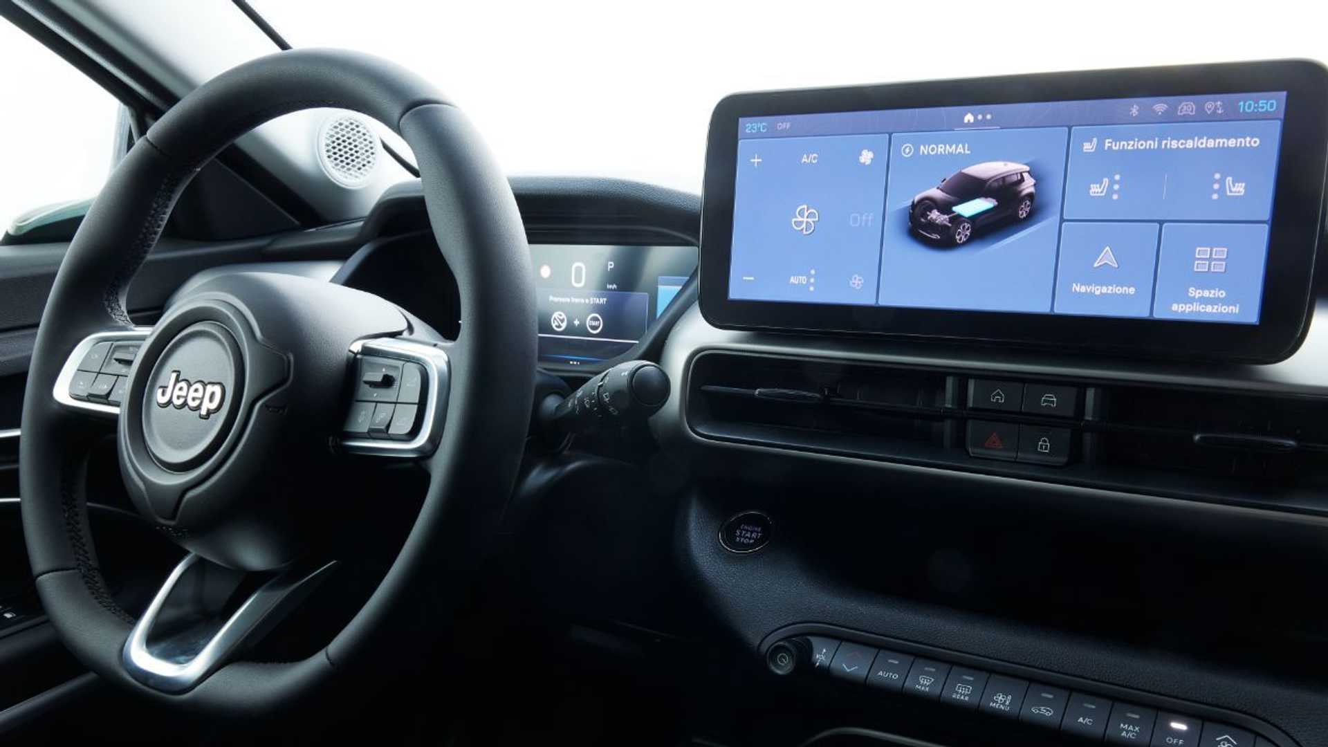 Interieur van Jeep Avenger 2026
