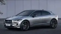 Jaguar I-Pace with Premium Black Pack front quarter view